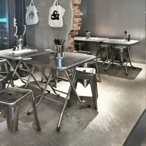 스테인레스 테이블 포차 테라스 편의점 탁자 의자