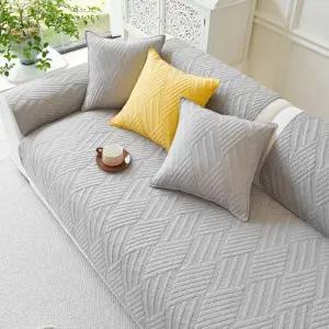 오라이프샵 크로스 사계절 논슬립 소파패드 90X90cm