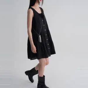 [롯데백화점]에잇세컨즈 여성 핀턱 미니 원피스  블랙  355771LY75