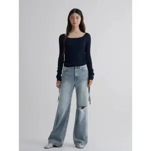 [에잇세컨즈] 데미지 부츠컷 데님  블루 (355821LPFP)