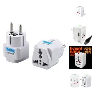 직구용 돼지코 멀티변환플러그 국내용어댑터 일반형/110V/돼지코/일자형/220V멀티/어댑터/변환/플러그