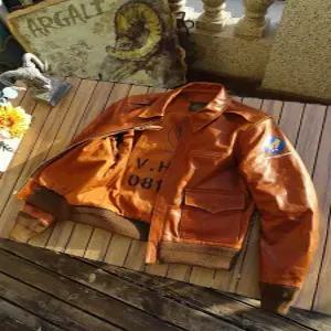 A2 공군 레더 자켓 빈티지 항공자켓 가죽 에어로레더