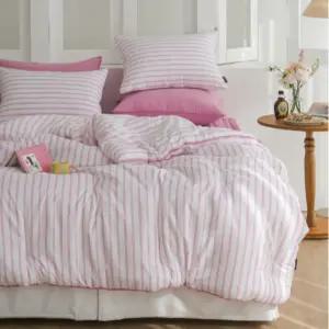 헬로우슬립 카스테라 이불 세트 SS 스트라이프 핑크