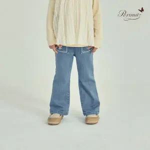 [보리보리/페리미츠]자수 벨버텀 데님 팬츠(P2531Q260_36)