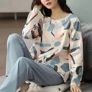 여성 긴팔세트 잠옷 꿈잠 11종 세트 파자마 수면 잠옷 여성 긴팔 바지 원피스 여자