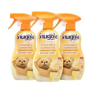 스너글 섬유탈취제 허거블 선샤인 퀵 드라이 470ml 3개팩