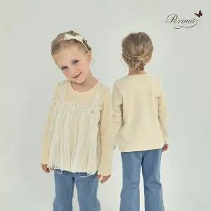 [보리보리/페리미츠]레이스 뷔스티에 티셔츠(P2531T160_08)