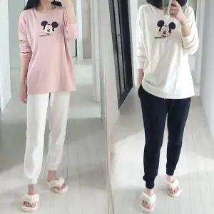 [보리보리/보리맘]작은 얼굴 미키 수유티 순면 수유 티셔츠 긴팔 수유복