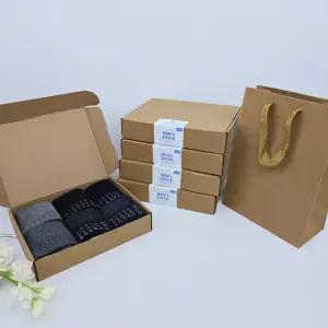 남성 미끄럼방지 [6매입] 양말선물세트 쇼핑백포함 추석명절 구정설날선물 어버이날단체 회사 행사 답례품