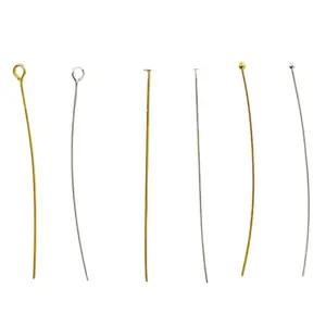 도금 티핀 구핀 볼핀 T핀 구슬 비즈 연결 고리 공예 목걸이 팔찌 부자재 재료 14p