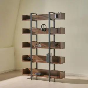 [아트박스]/티에스퍼니처 TS-15 철제 책장 5단 서재 1200 가림막책장