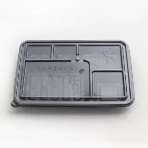 AJ 일회용도시락 5칸 돈가스도시락 100세트 포장 용기 돈까스 배달 고급 예쁜