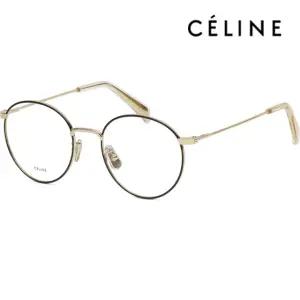 셀린느 안경테 CL50036U 031 명품 라운드 블랙 골드 금테