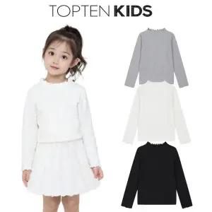 [탑텐키즈](김해점)여아) 립 모크넥 셔링 긴팔티 MKF4TU2001