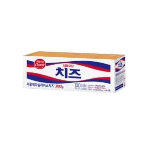 서울우유 체다 슬라이스치즈 1.8kg 100매 x 1개