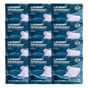 테크 한장빨래 효소캡처 15매입 12개 라벤더향 드럼일반겸용 시트 세제