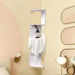 부착식 코너선반 모서리 수납 벽면선반 (WFJYBGU)