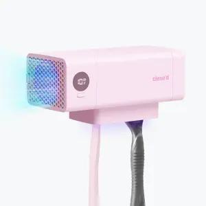 [칫솔,면도기 동시 살균] 클린디 가정용 무선 2인용 칫솔살균기 트윈디 CL-406 핑크 자외선 건조 소독 UV LED 살균기