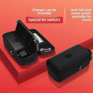 [윤이상점]닌텐도 호환용 스위치 2용 보관 가방 휴대용 하드 케이스 충격 방지 PU 커버 2 게임 콘솔 액세서