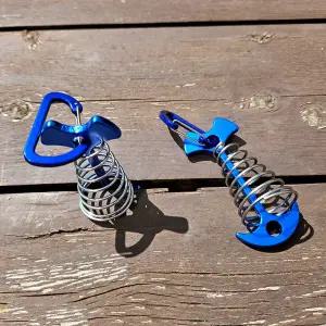 캠핑 데크팩 블루 오징어팩 데크 카라비너 데크용 텐트 고정핀 텐트팩