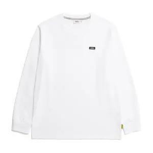 [내셔널지오그래픽] N231UTS910 스몰 로고 베이직 긴팔 티셔츠 WHITE
