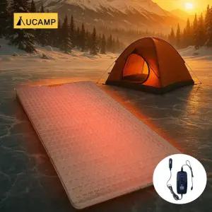 유캠프 신형 DC 12V 전기매트 탄소 온열 매트 차박 캠핑 전기장판 2인용 120x180cm 시거잭사용