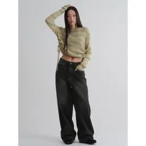 [에잇세컨즈] 틴워싱 와이드 기모 데님 - 애쉬 (355X21LP24)