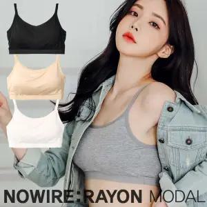 정리합니다_B5924에어리모달 끈나시 브라 내장 브라탑 스포츠브라 탑브라 학생브라