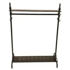 빈티지 앤틱 행거 심플 우드 모던 인테리어 선반 철재 158x180 코트랙