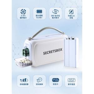 냉장상자 휴대용 보냉차량 냉각 검정2 아이스 별빛 충전식 펜1 2개넣기