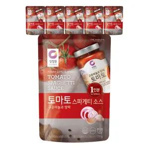 청정원 싱글파우치 토마토소스, 170g, 6개