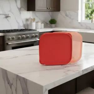 타파웨어 엠엠 정사각 1번(1.2L) 반찬 보관용기