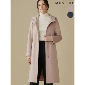 [하프클럽/머스트비]여성 후드 핸드메이드 코트