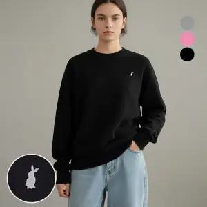 [국내자체제작] 로즐리 토끼자수 맨투맨 (기모)