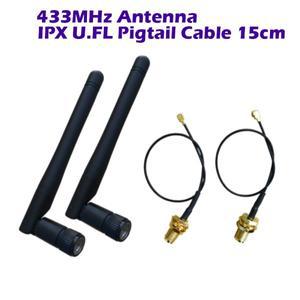 CERXUS 노드 RF 모듈 와이파이 블루투스 지그비 15cm IPX U.FL to SMA 암 케이블 433MHz 로라완 안테나