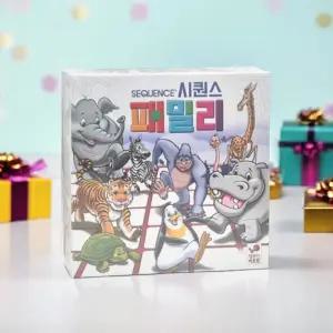 행복한바오밥 시퀀스 패밀리 유아용 보드게임 오목 체스 그림카드 매칭 대각선 퍼즐 전략