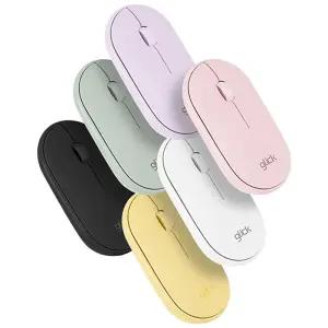 지클릭커 OFFICEPRO 움직이는 마카롱 무선 블루투스 (퍼플)