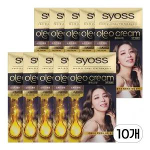 사이오스 올레오 크림 셀프 새치 염색약 2A 소프트애쉬 10개