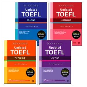 [카드10%] 해커스 업데이트 Updated 토플 TOEFL 세트 : 리딩+리스닝+스피킹+라이팅 (전4권) (2026 토플 개정 완벽대비)