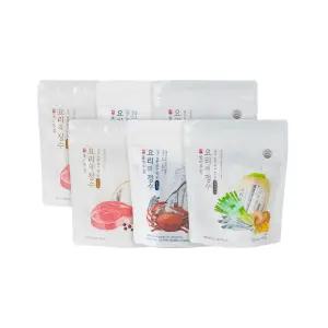 올바른가 요리의정수 국물 조미료 분말육수 혼합 6팩(해물2/멸치2/한우2)