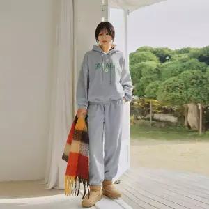 [핑크시슬리] SET/온타 기모 양털후드 조거 트레이닝세트