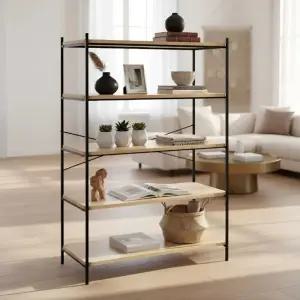 조립식 5단 벽 선반 다용도 펜트리 책 수납 북 타워 거실 인테리어 랙