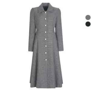 여성 진주 플레어 가을겨울 정장 원피스