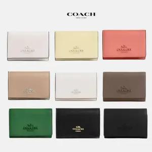 [정품] 코치 마이크로 월렛 지갑 카드지갑 반지갑 여성 가죽 지갑 선물 9컬러