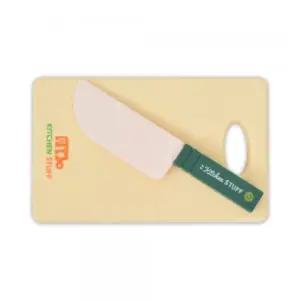 오즈토이 소꿉 주방 놀이 대형 칼+도마 세트 초록 228-200 green 음식 모형 자르기 소품썰기 장난감 키친