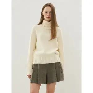 [올리브데올리브](신세계 사우스시티)OLV로고 자카드 울 터틀넥 풀오버 OK5WPB32