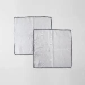 일본 마나 유리 청소 타월 그레이 2P세트 W640GY 걸레