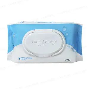 깨끗한나라 페퍼민트 블루 물티슈 캡형 70매 1팩