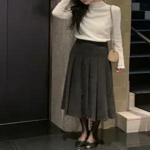 [BEST？/컬러추가] 벨 플리츠 롱스커트