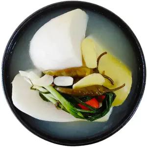 맛있는 국산 동치미 전라도 맛집 신건지 물김치 식당 업소용 주문 2kg, 1개